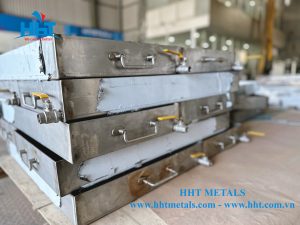 Khay chứa dầu inox 2mm - HHT Metals